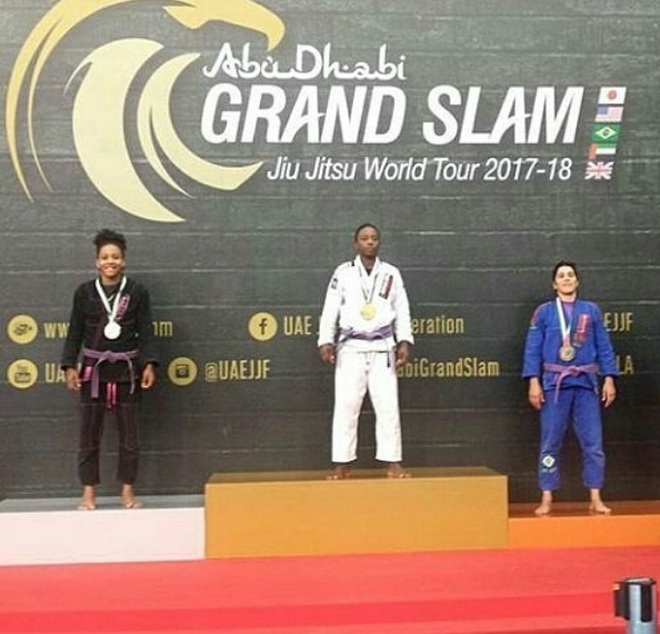 pódio faixa roxa até 55kg grand slam 2017